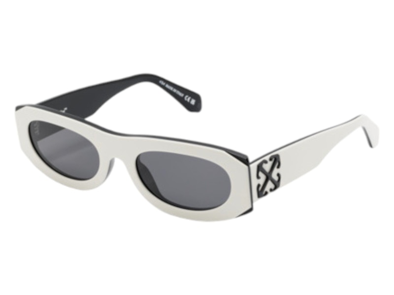 Pre-owned Off-white Offwhite Orlando Sunglasses In White Dark Grey (oeri13of24pla0010107/fr)