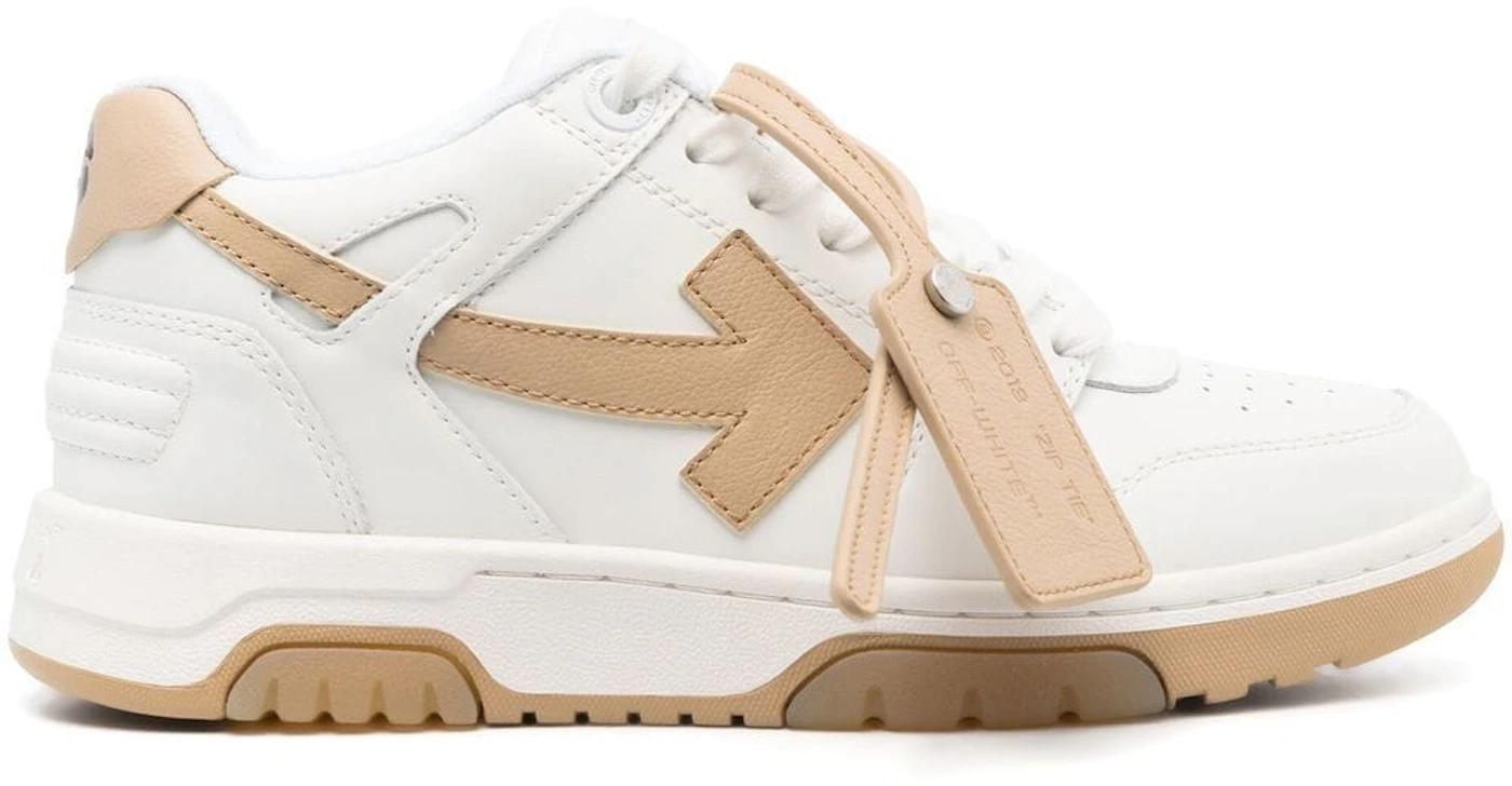 OFF-WHITE Out Of Office Calf Leather White Camel (Women's ...