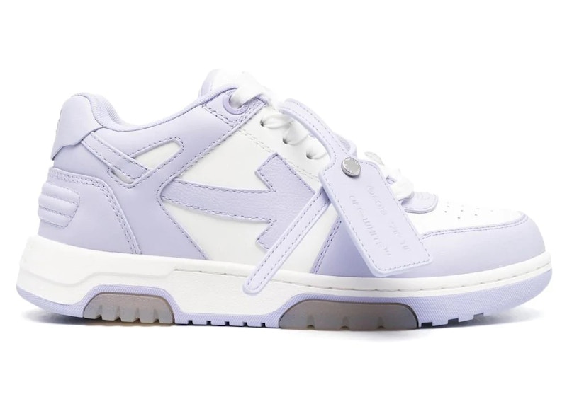 OFF-WHITE Out Of Office Calf Leather White Lilac (Women's