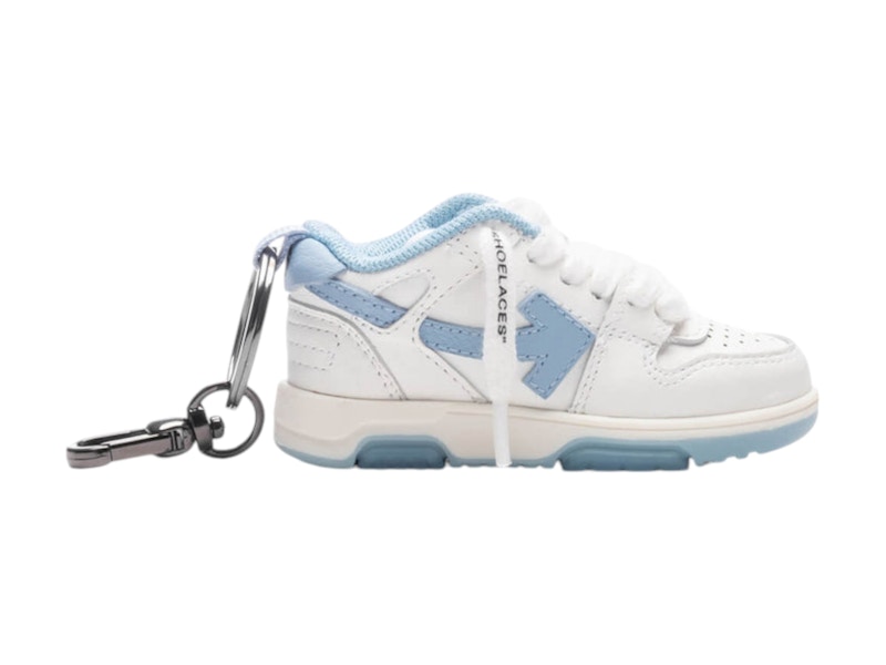 Pre-owned Off-white Men's Off Out Of Office Keychain In White/light Blue (omzg094c99pla0010140)