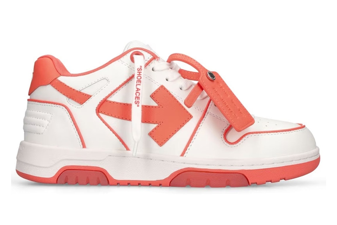 Pre-owned Off-white Out Of Office Low Outlined White Coral Red (women's)
