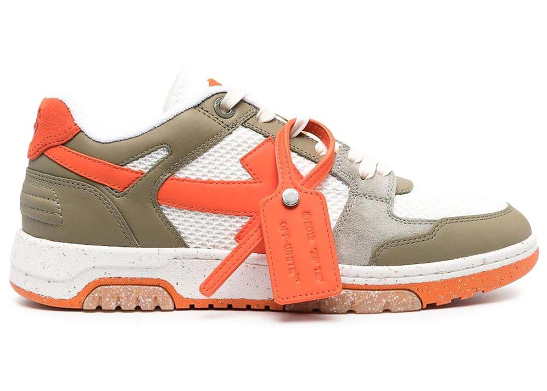 Pre-owned Off-white Out Of Office Low Slim Military Bright Orange
