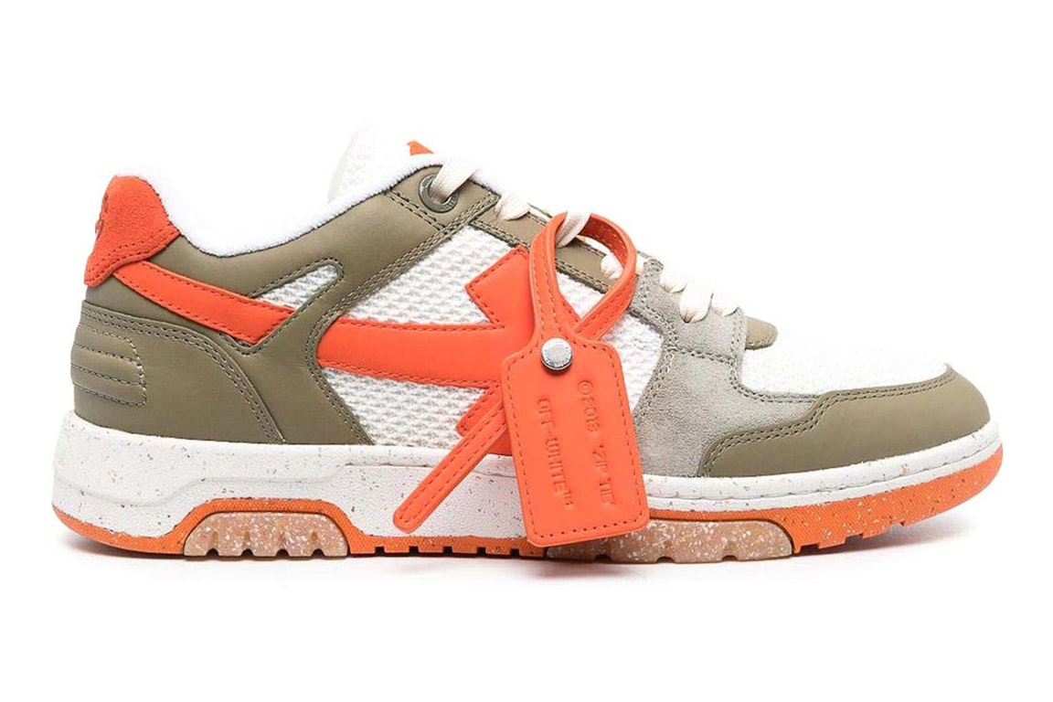 Pre-owned Off-white Out Of Office Low Slim Military Bright Orange