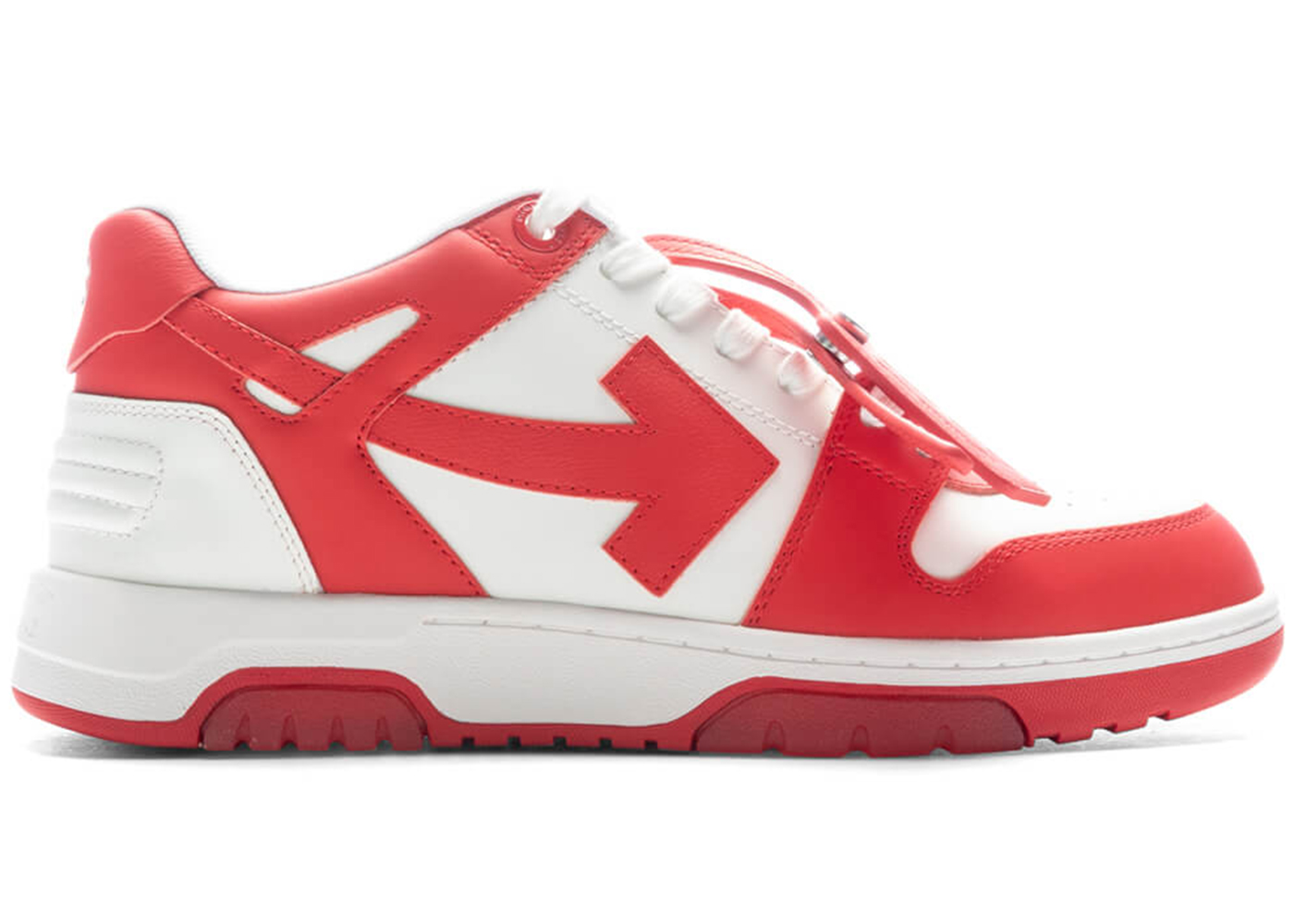 OFF-WHITE Out Of Office Low White Red Men's - OMIA189S23LEA0012501 