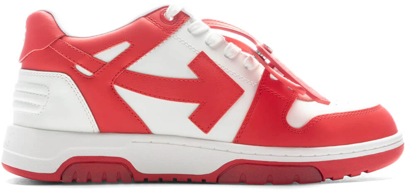 OFF-WHITE Out Of Office Low White Red Men's - OMIA189S23LEA0012501 - US