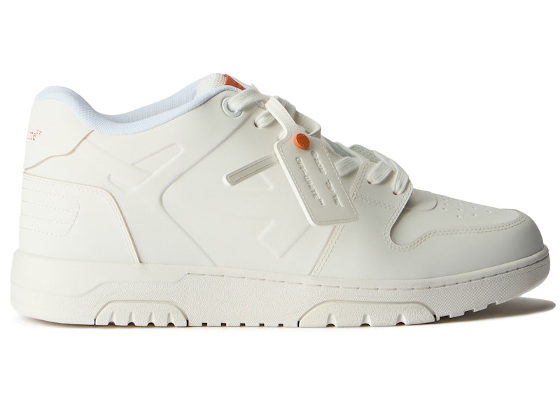 オフホワイト OFF-WHITE  BASIC TOP OFF-WHITE Out Of Office Molded Low Tops White Orange メンズ