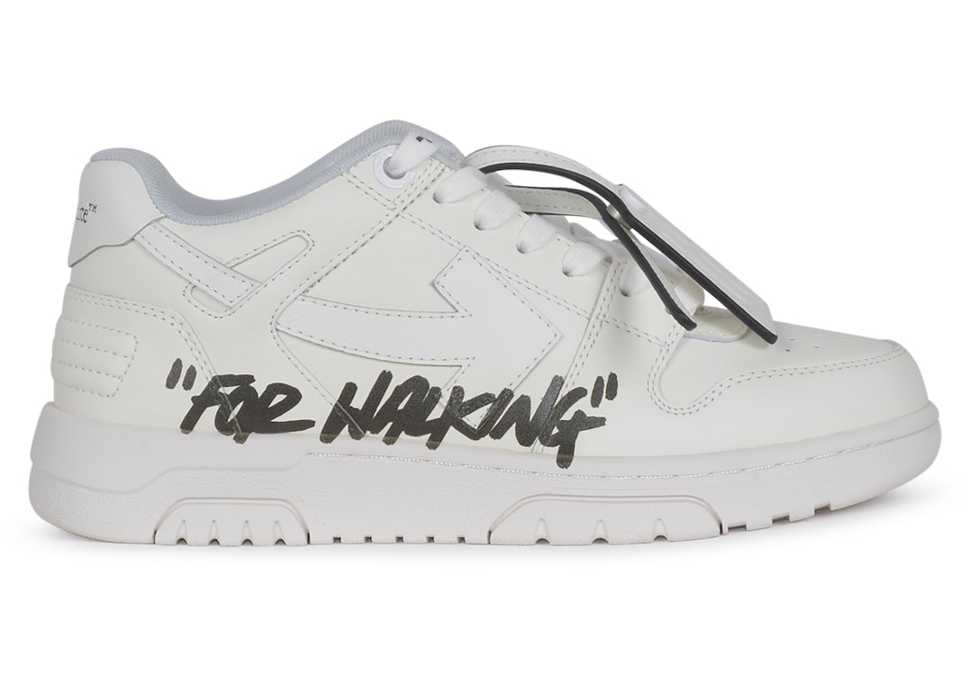 Pre-owned Off-white Out Of Office Ooo For Walking White Black (women's) In White/black