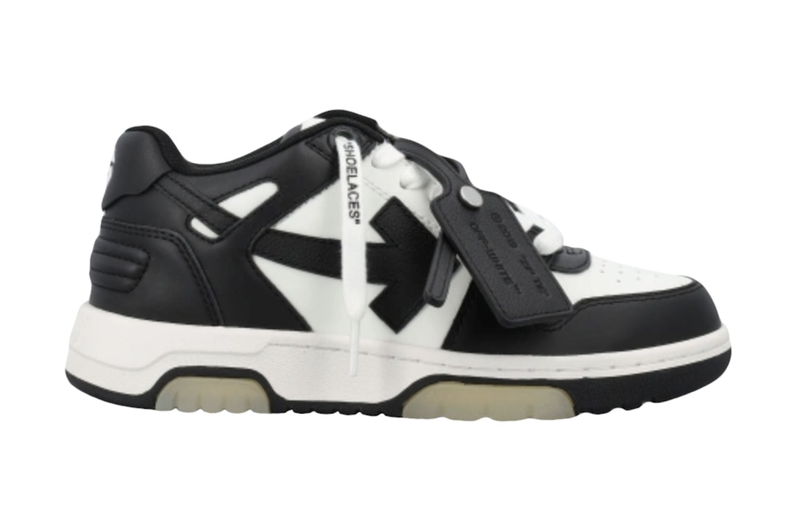 Pre-owned Off-white Out Of Office "ooo" Low Black White (women's) In Black/white