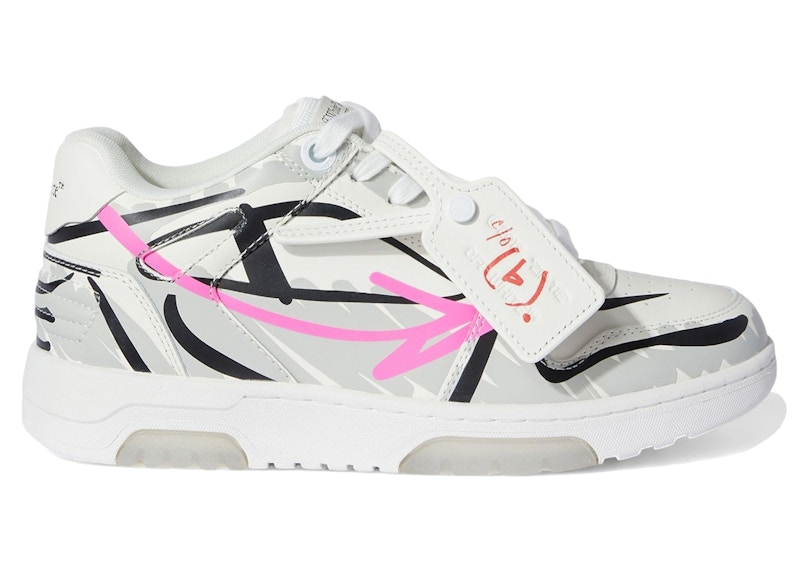 Pre-owned Off-white Offwhite Out Of Office Ooo Low Tops Bstroy (women's) Sneakers In Grey/pink In Multi
