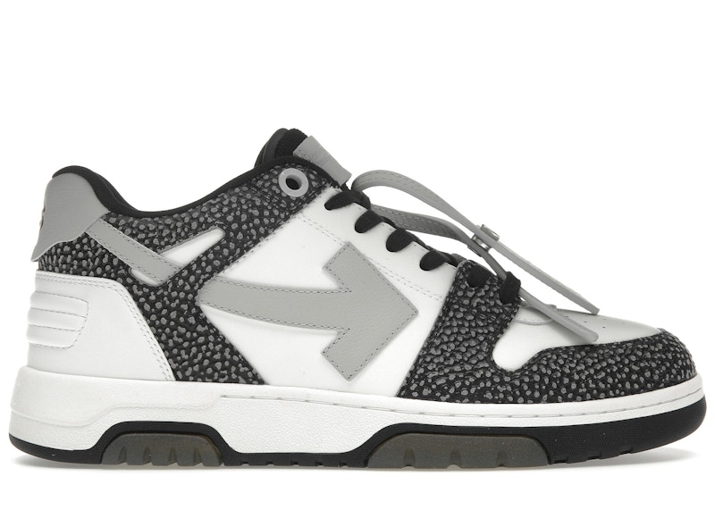 OFF-WHITE Out Of Office OOO Low Tops Black Grey with Dots
