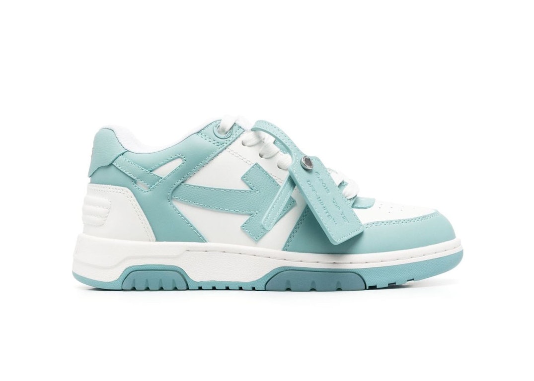 Pre-owned Off-white Out Of Office Ooo Low Tops Celadon (women's)