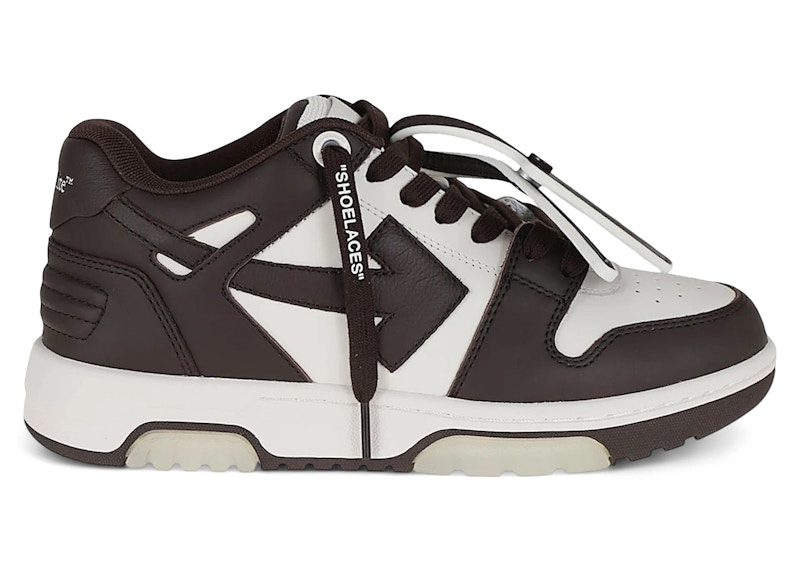 Pre-owned Off-white Off Off Out Of Office Ooo Low Tops (women's) Sneakers In Chocolate/white In Multi
