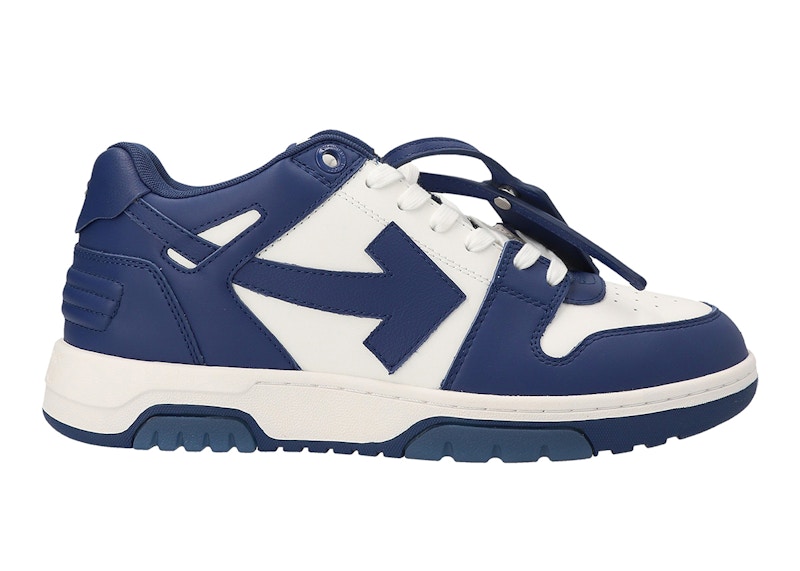 Pre-owned Off-white Men's Off Off Out Of Office Ooo Low Tops Sneakers In Dusty Blue/white