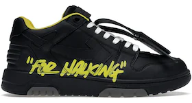 OFF-WHITE Out Of Office "OOO" Low Tops For Walking Black Yellow