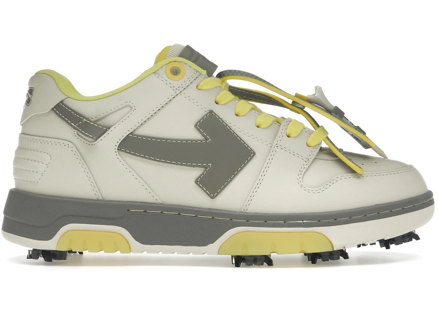 OFF-WHITE Out Of Office OOO Low Tops Golf Paris Hilinski Gray
