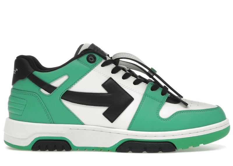Pre-owned Off-white Men's Offwhite Out Of Office "ooo" Low Tops Sneakers In Green/black In Multi