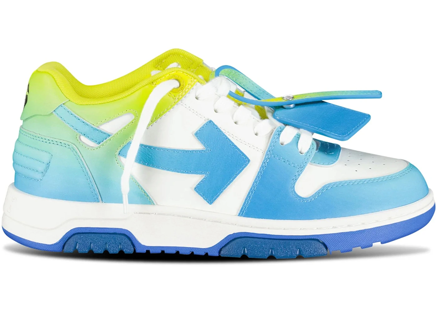 OFF-WHITE Out Of Office OOO Low Tops Light Blue Yellow Gradient 男装 ...