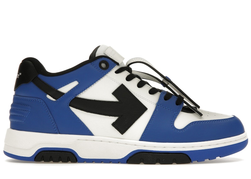 Pre-owned Off-white Men's Off Out Of Office Ooo Low Tops Navy Sneakers In Navy Blue/white