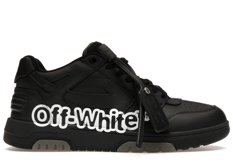 Pre-owned Off-white Men's Off Off Out Of Office Ooo Low Tops "off " Sneakers In Black/white