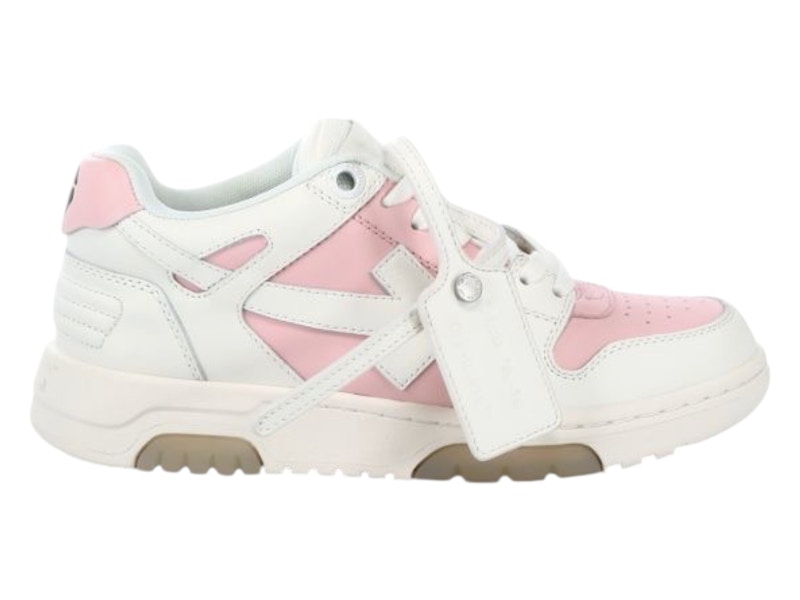 Pre-owned Off-white Off Off Out Of Office Ooo Low Tops (women's) Sneakers In Pink/white In Multi