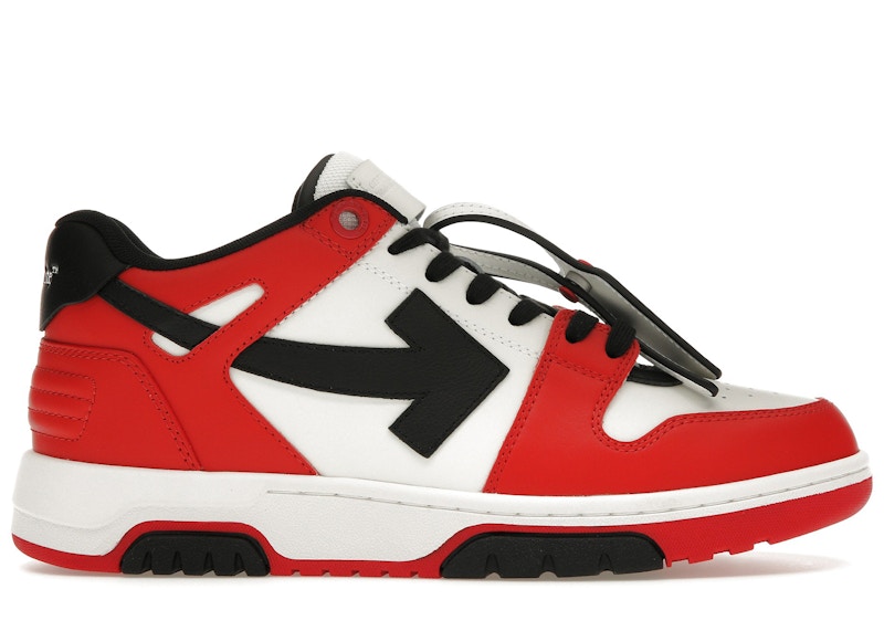 Pre-owned Off-white Men's Offwhite Out Of Office Ooo Low Tops (2024) Sneakers In Red/black