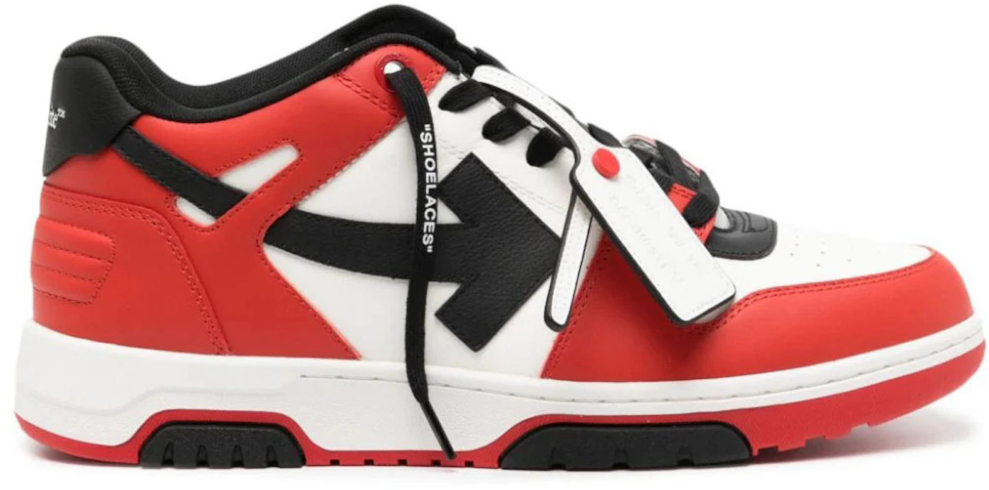 OFF-WHITE Out Of Office OOO Low Tops Red Black (2024) Men's ...