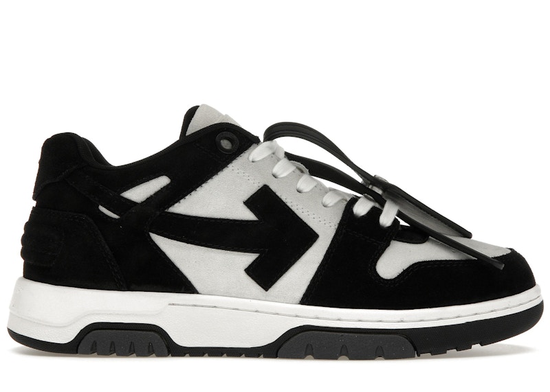 【関税&送料込み】Off-White 'O.O.O' Black Suede Sneakers OFF-WHITE Out Of Office OOO Low Tops White Black Suede Men's