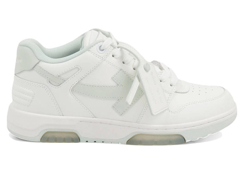 Pre-owned Off-white Men's Off Out Of Office Ooo Low Tops Green Sneakers In White/mint In Multi