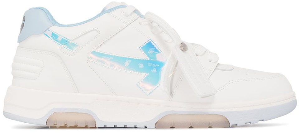 Out Of Office OOO White Light Blue Low Top Sneakers