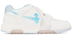 OFF-WHITE Out Of Office OOO Low Tops White Iridescent Blue