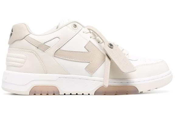 OFF-WHITE Fuera De La Oficina OOO Cañas Bajas Blanco Beige Claro
