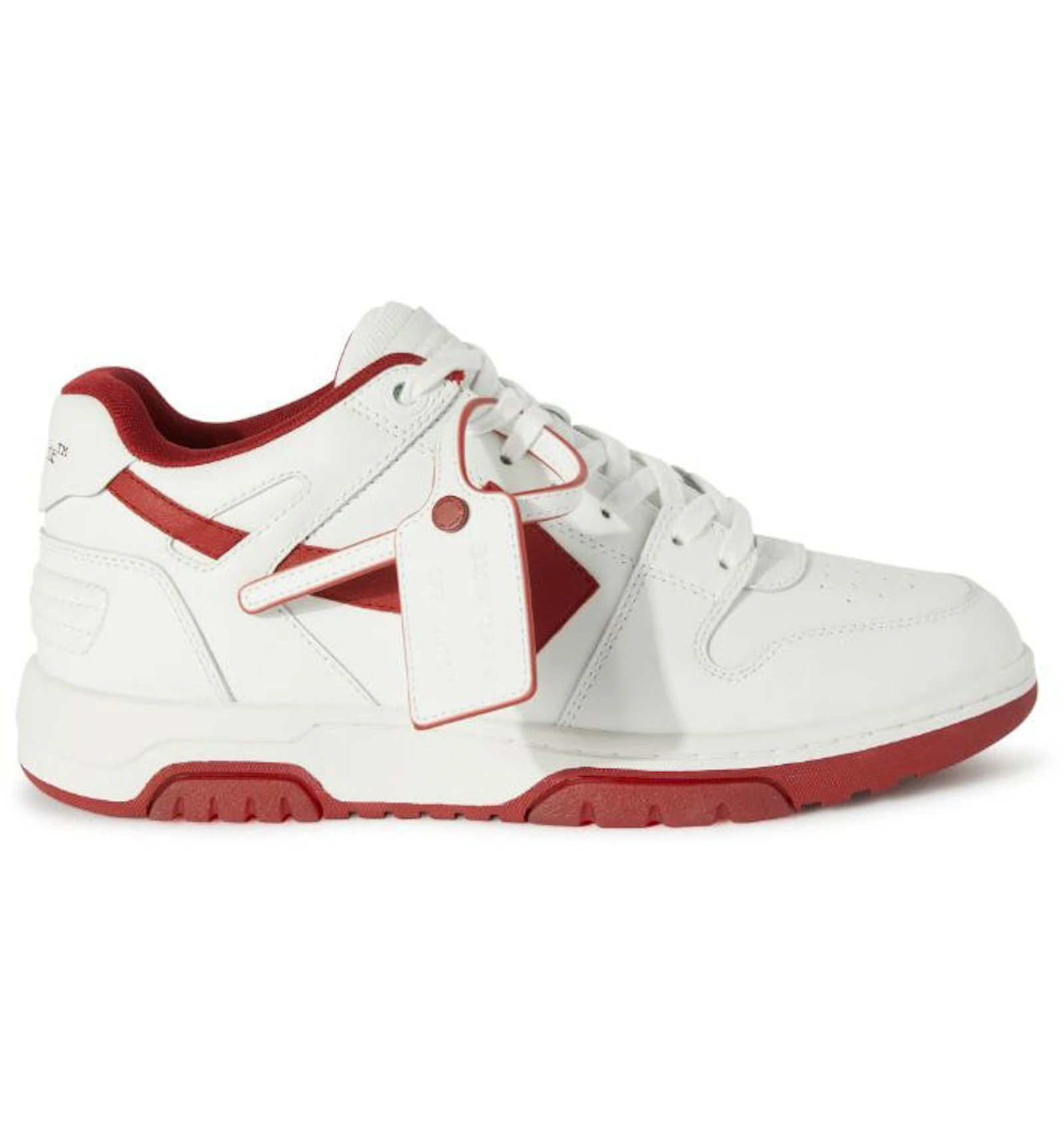 OFF-WHITE Out Of Office OOO Low Tops White Red 男装 ...