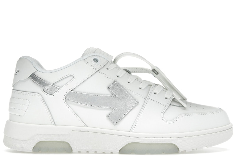 Pre-owned Off-white Men's Off Out Of Office Ooo Low Tops Sneakers In White/silver