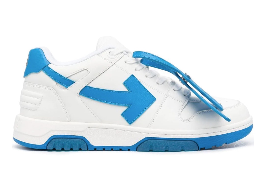 Pre-owned Off-white Out Of Office Ooo Low White Blue (fw22) In White/white/blue