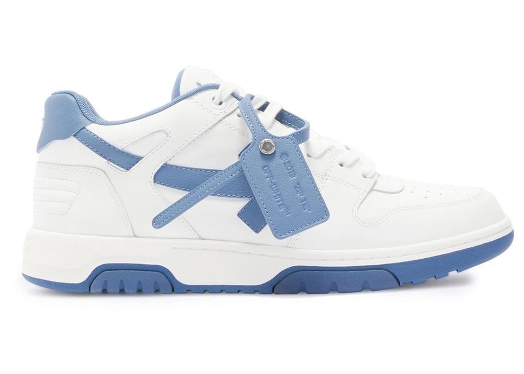 Pre-owned Off-white Out Of Office Ooo Low White Navy Blue In White/navy Blue