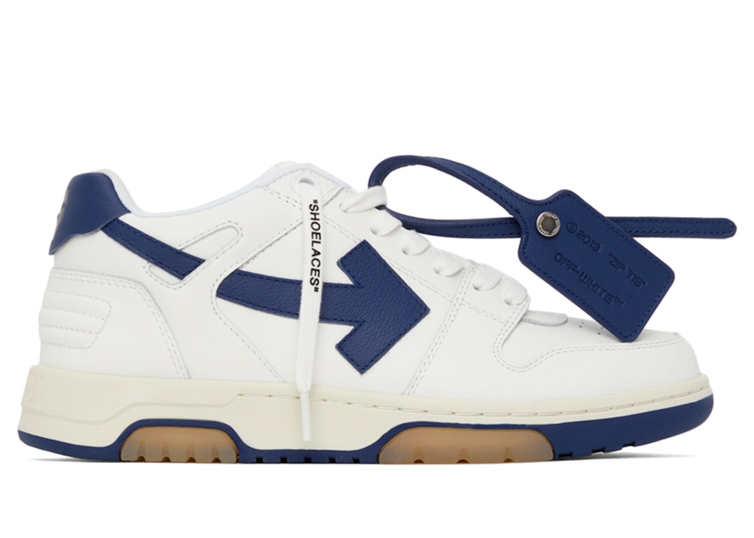 Pre-owned Off-white Out Of Office "ooo" Low White Navy In White/navy