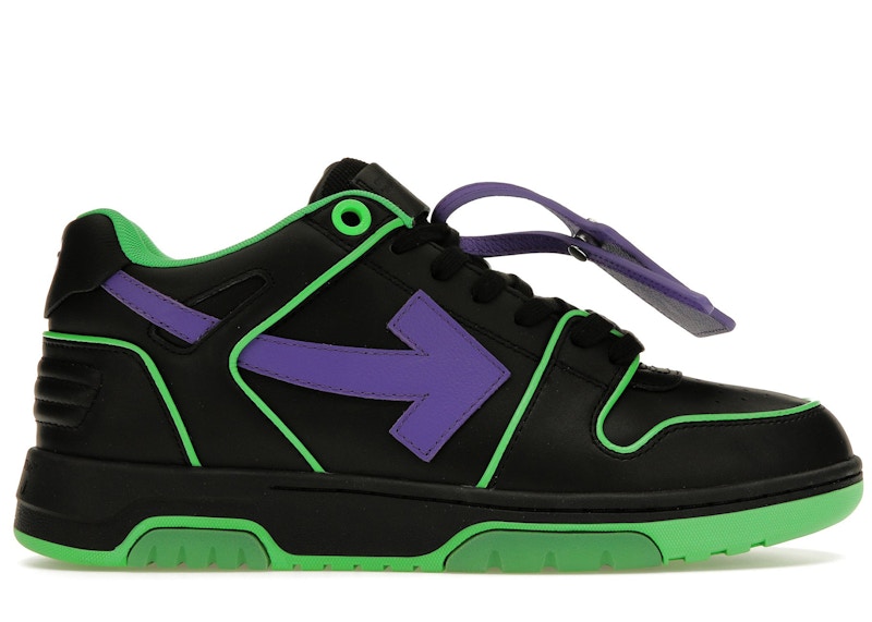 国内発送☆Off-White☆OUT OF OFFICE OUTLINED/GREEN Buy Off-White Out of Office 'Black Green Fluo