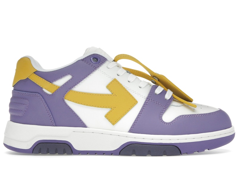 スニーカー OFF WHITE Men Sneakers OMIA244S25LEA0014914 Purple OFF-WHITE Out of Office Sneaker White Purple Yellow Men's