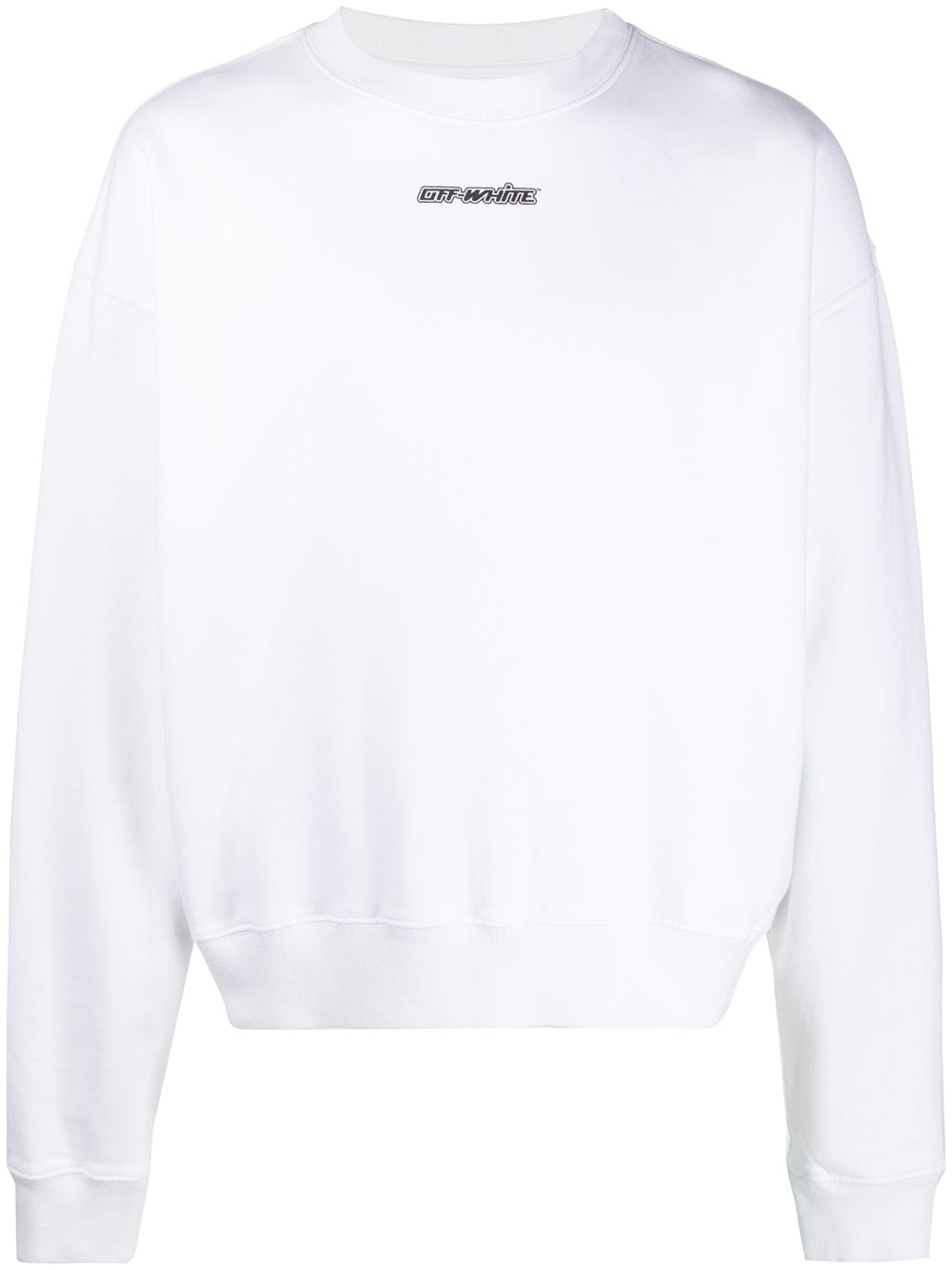 OFF-WHITE Oversize Fit Marker Arrows Crewneck Sweatshirt White/Blue
