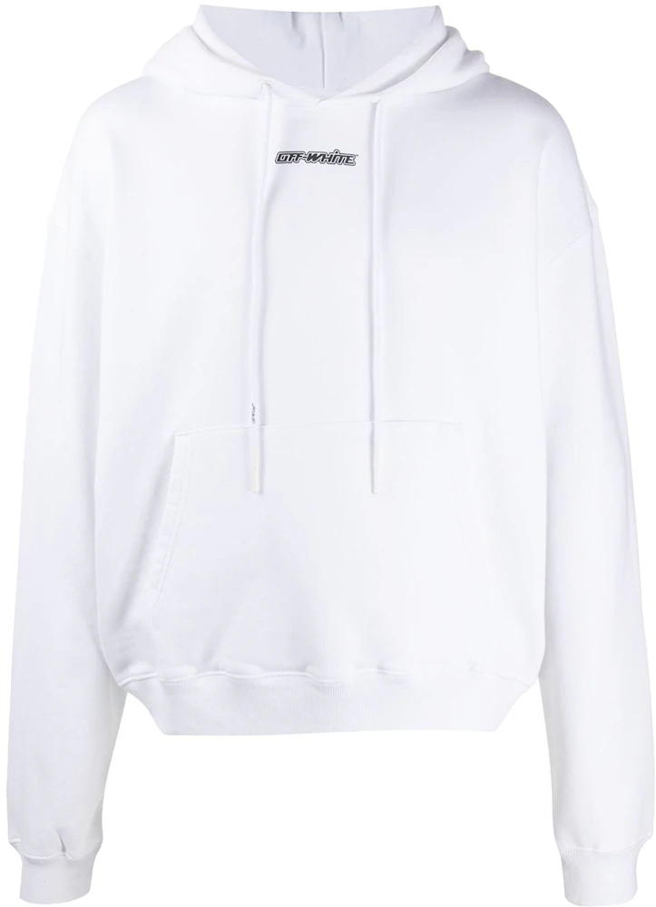OFF-WHITE Oversize Fit Marker Arrows Hoodie White/Blue Men's - FW20 - US