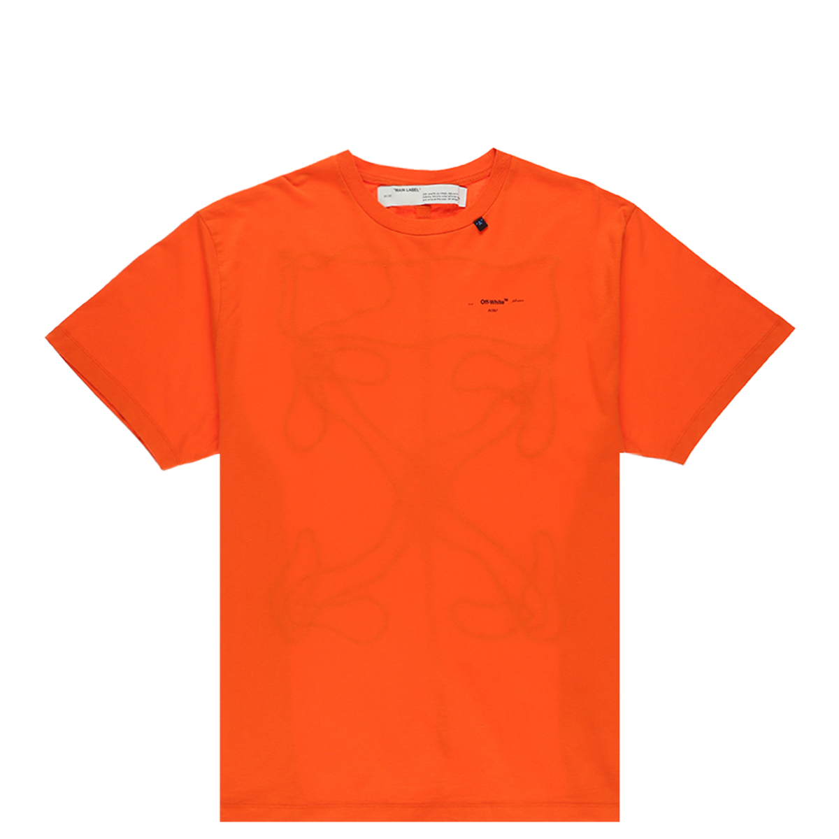 Off-White Co Cargo cropped cotton shirt - Orange