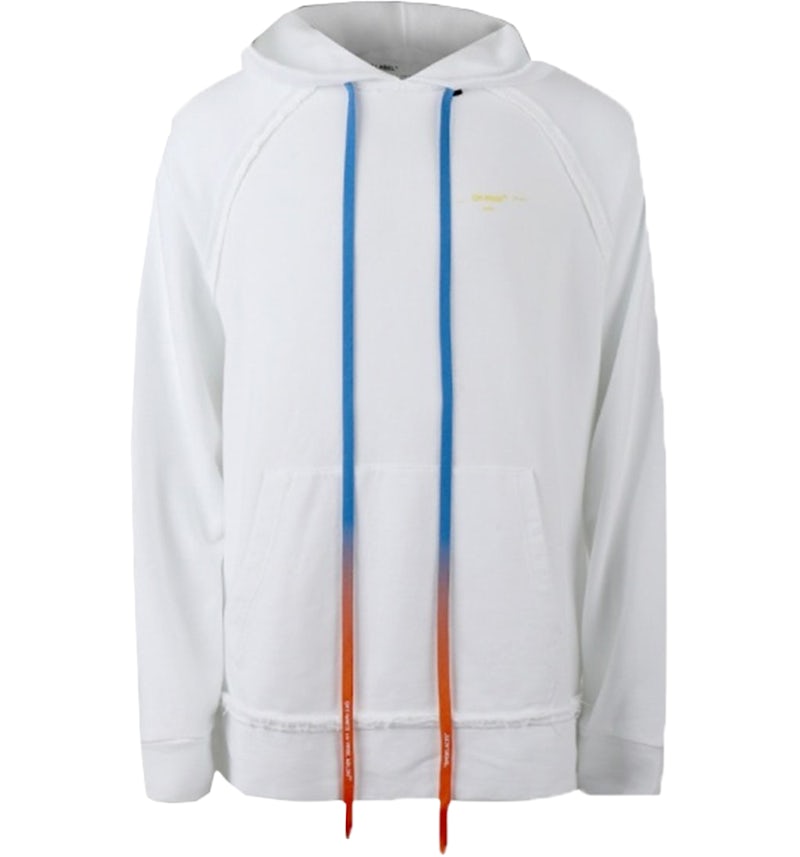 OFF-WHITE Oversized Acrylic Arrows Hoodie White/Yellow Men's