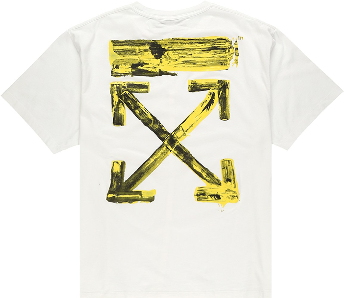 OFF-WHITE Oversized Acrylic Arrows S/S T-Shirt White/Yellow - FW19