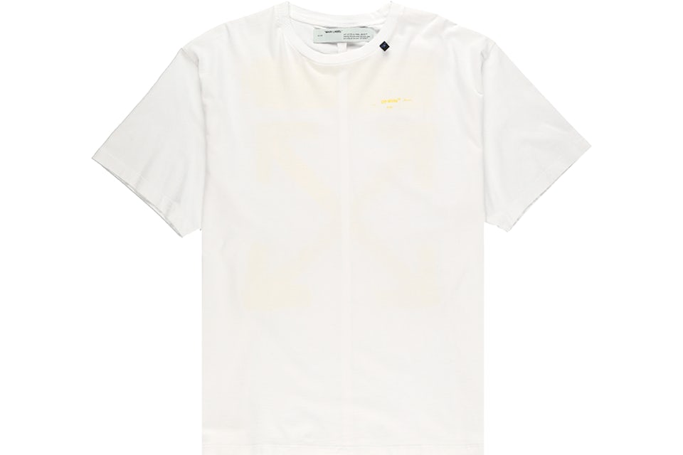 OFF-WHITE Oversized Acrylic Arrows S/S T-Shirt White/Yellow - FW19 