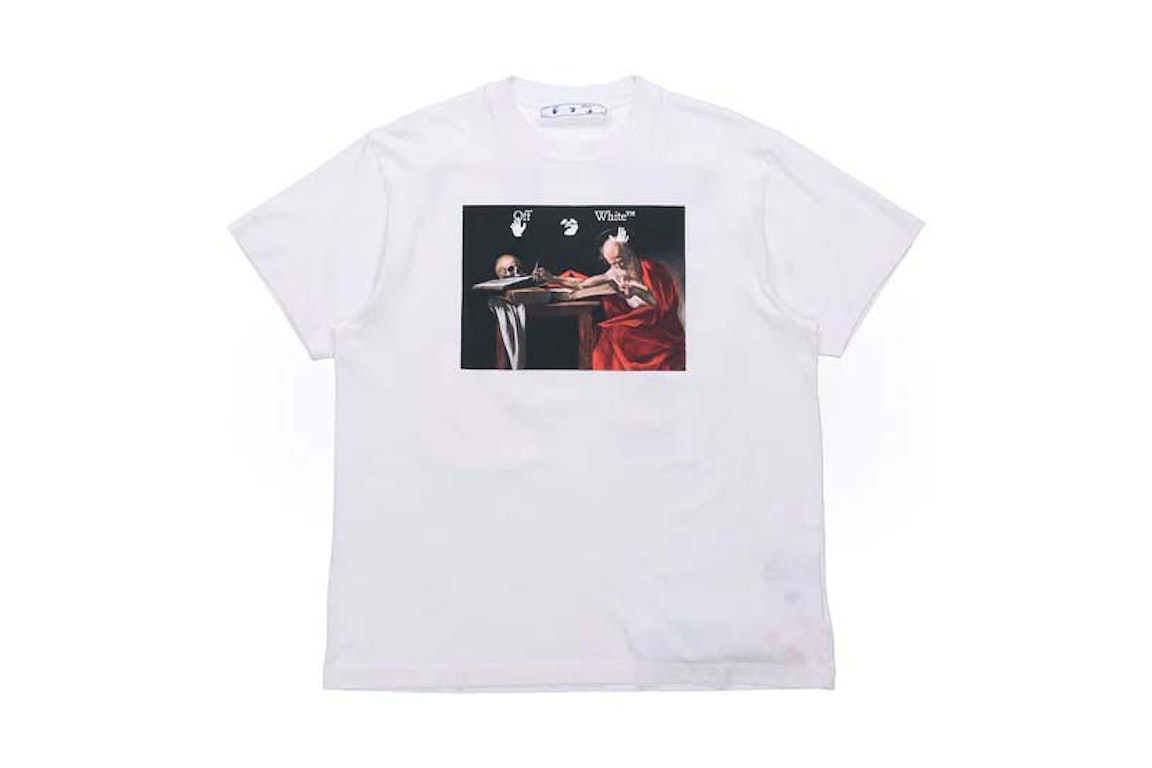Pre-owned Off-white Oversized Caravaggio Saint Jerome Writing T-shirt White