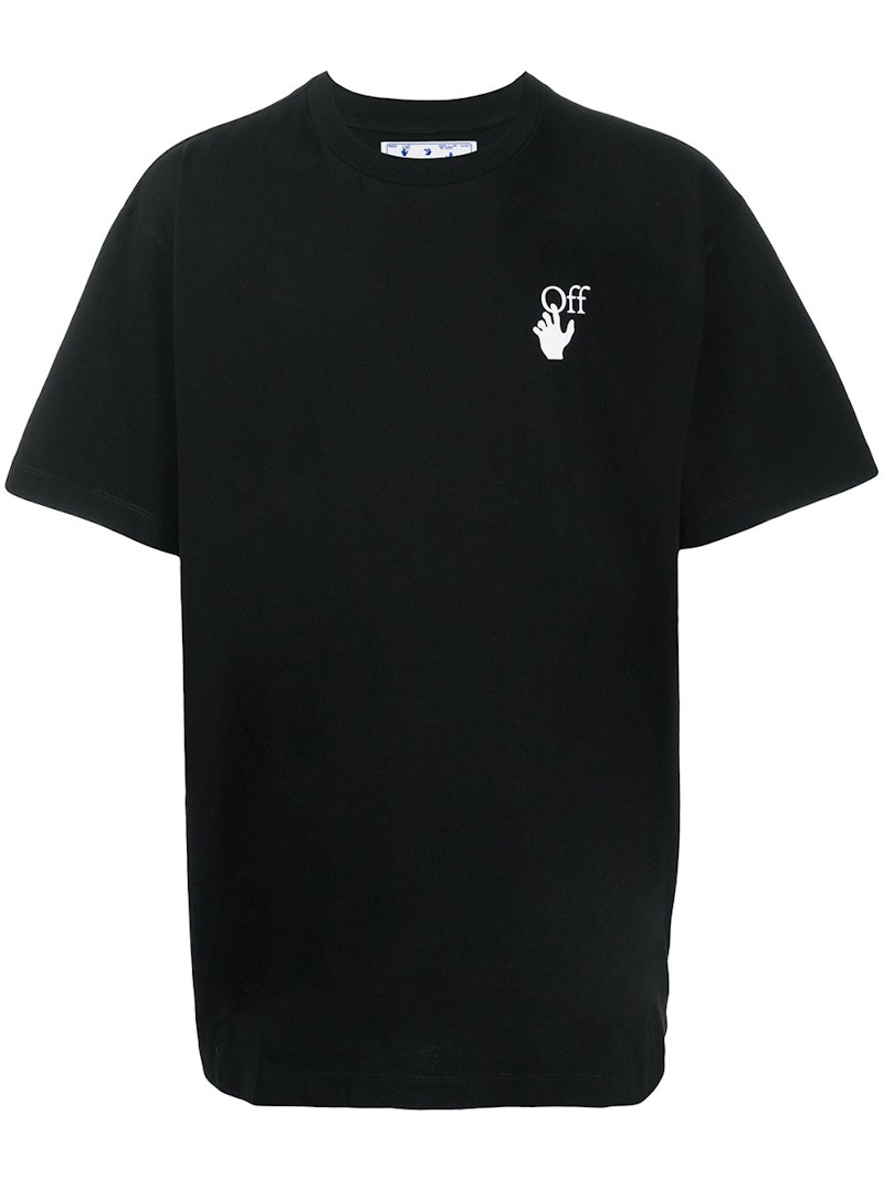 OffWhite Oversized Cut Here Arrows Tshirt Black SS21 Men's GB