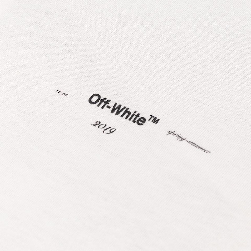 OFFWHITE Oversized Diag Arrows TShirt White/Multicolor Men's SS19 US