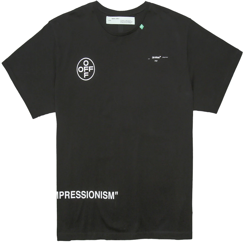 OFF-WHITE Oversized Diag Stencil T-Shirt Black Men's - SS19 - US