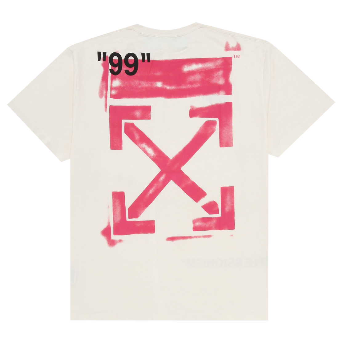 柄デザインプリントOffwhite Oversized Diag Stencil T-Shirt
