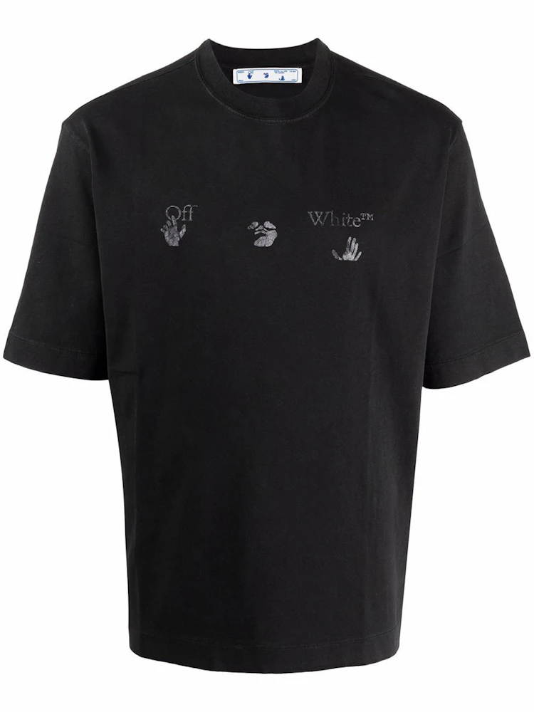 OFF-WHITE Oversized Drowning Logo Vintage T-Shirt Black Men's - FW21 - US